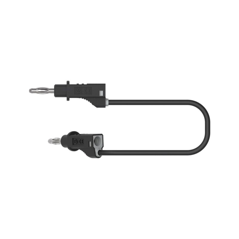 Cablu de măsurare; 60VDC; 30VAC; 12A; cu soclu axial, 4mm; neagră