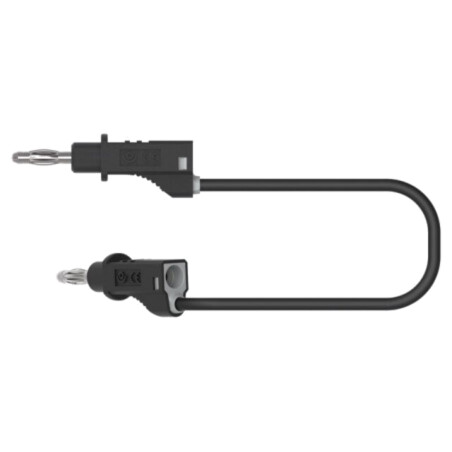 Cablu de măsurare; 60VDC; 30VAC; 12A; cu soclu axial, 4mm; neagră
