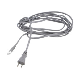 Cablu; 2x0,75mm2; IEC C7 mamă,JIS 8303 mufă; PVC; 5m; gri; 7A; 125V
