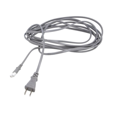 Cablu; 2x0,75mm2; IEC C7 mamă,JIS 8303 mufă; PVC; 5m; gri; 7A; 125V