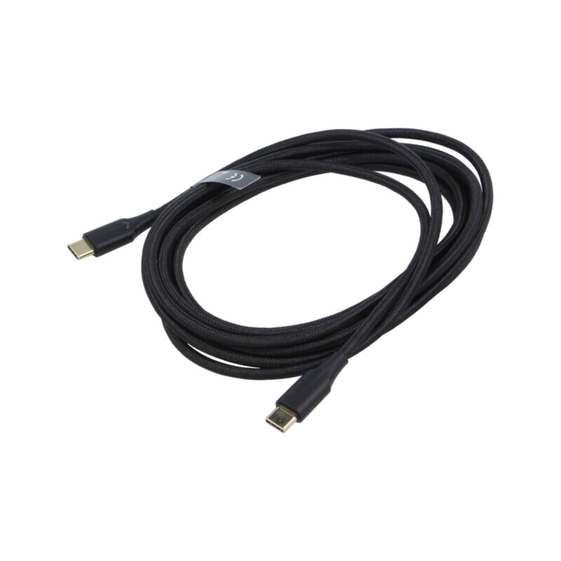 Cablu; USB 2.0; USB C mufă,din ambele părţi; nichelat; 3m; negru Cablu; USB 2.0; USB C mufă,din ambele părţi; nichelat; 3m; negru