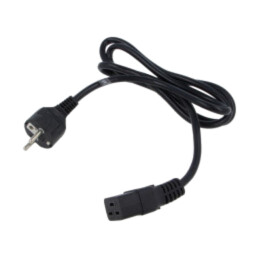 Cablu; 3x1,5mm2; CEE 7/7 (E/F) ştecăr în unghi,IEC C19 mamă
