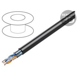 Cablu; 4x2x24AWG; RS232,RS422; litat; Cu; ecranat,folie Al-PET