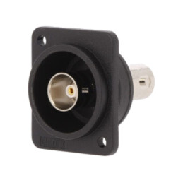 Adaptor; BNC soclu,din ambele părţi; 75Ω; neagră; plastic; FT