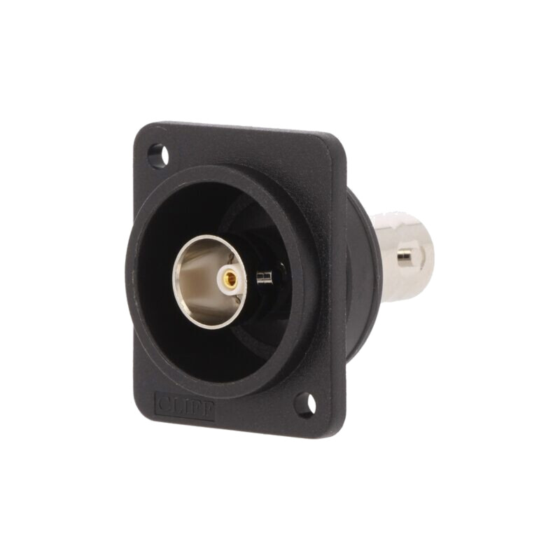 Adaptor; BNC soclu,din ambele părţi; 75Ω; neagră; plastic; FT