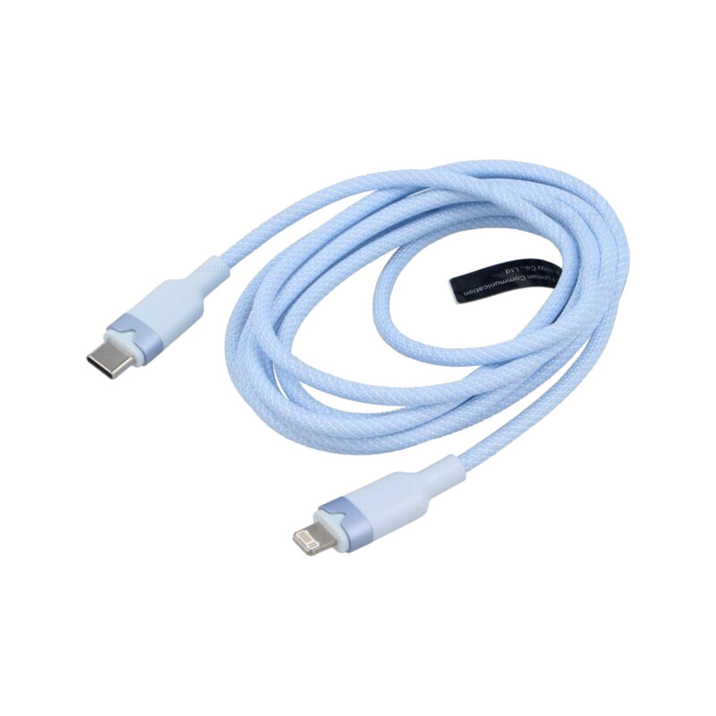 Cablu; USB 2.0; mufă Apple Lightning,USB C mufă; nichelat; 2m