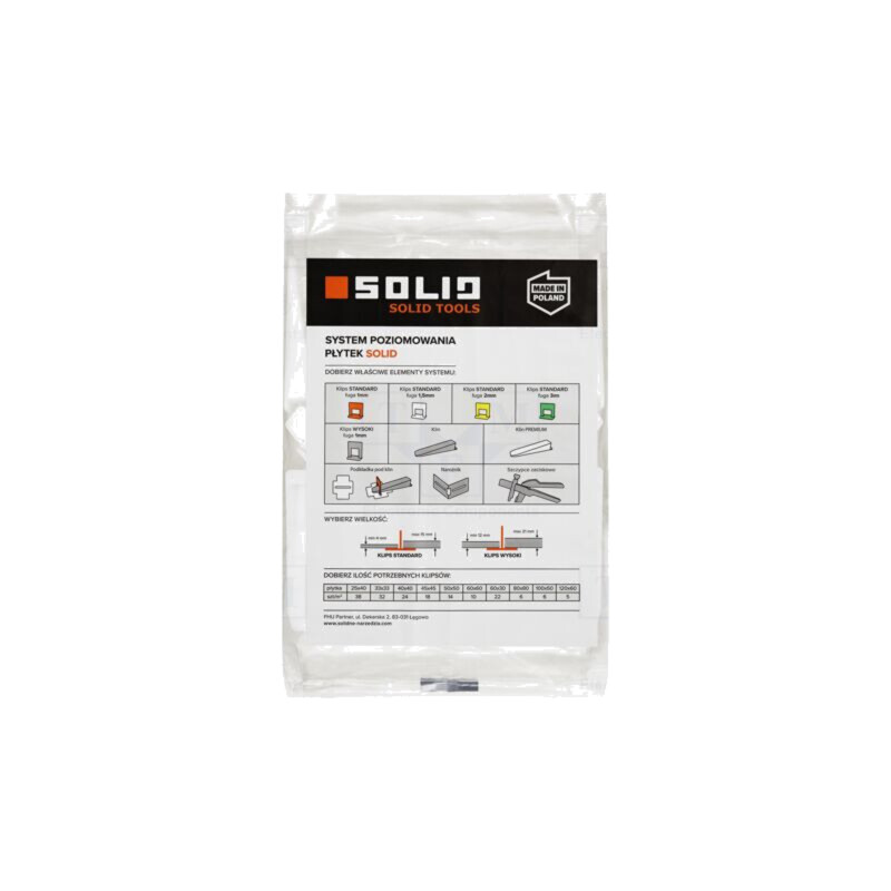 Mounting wedge; the tile leveling system; PREMIUM; 50pcs.
