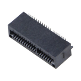 Conector: de margine; PIN: 40; 1mm; aurit; SMT; pentru PCB