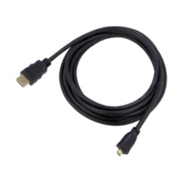 Cablu; HDMI 2.1; HDMI mufă,mufă  micro HDMI; PVC; Lung: 3m; negru