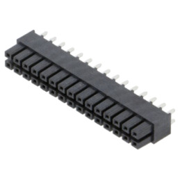 Conector: PCB-PCB; soclu; miniMATE; mamă; PIN: 30; drept; 2,54mm; THT