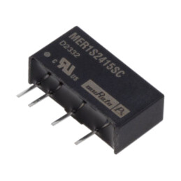 Convertor: DC/DC; 1W; Uintr: 21,6÷26,4VDC; Uieş: 15VDC; Iieş: 67mA