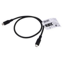 Cablu; USB 3.2; USB C mufă,din ambele părţi; 0,5m; negru; 10Gbps
