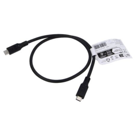 Cablu; USB 3.2; USB C mufă,din ambele părţi; 0,5m; negru; 10Gbps