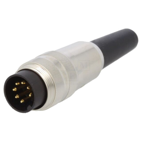 Conector: M16; mufă; tată; lipire; pe cablu; PIN: 7; 5A; 60V; drept