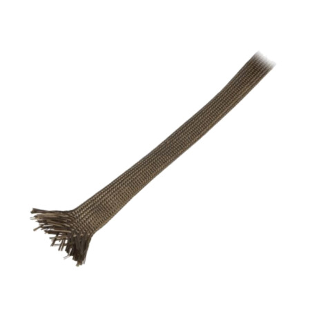 Manşon electroizolant; fibră de bazalt; kaki; -260÷560°C; L: 10m