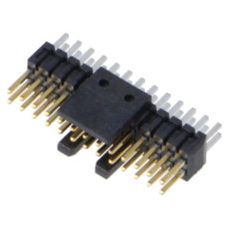 Conector: şiruri pini; tată; PIN: 26; 1,27mm; aurit; THT; soclu