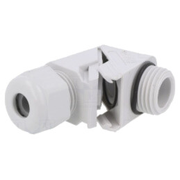 Garnitură de etanşare; în unghi; M16; 1,5; IP68; poliamidă; gri