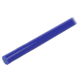 Tijă; Ø: 20mm; L: 500mm; albastră; extrudate; manşon