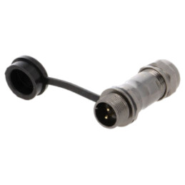 Mufă; ST12; tată; PIN: 2; IP67; 5÷8mm; 13A; lipire; pe cablu; 250V
