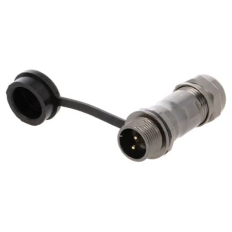 Mufă; ST12; tată; PIN: 2; IP67; 5÷8mm; 13A; lipire; pe cablu; 250V