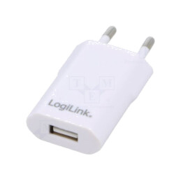 Alimentator: pulsatoriu; alimentare,plug-in; 5VDC; 1A; 5W; albă