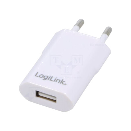 Alimentator: pulsatoriu; alimentare,plug-in; 5VDC; 1A; 5W; albă