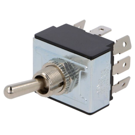 Comutator: basculant; Poz: 3; 3P3T; ON-OFF-ON; 10A/250VAC; R13-432