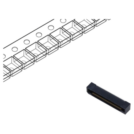Conector: PCB-PCB; mamă; PIN: 80; 0,5mm; ERF5; aurit; SMT; soclu; 1,5A