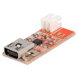 Încărcător acumulatori Li-Po USB; 30x13mm; 470mA