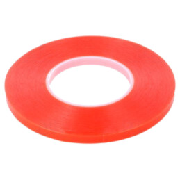 Bandă: de fixare; W: 9mm; L: 50m; Thk: 0,22mm; acril modificat; roşie