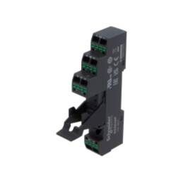 Stativ; 10A; pentru şină DIN; cleme cu arc; plastic; RSB; Zelio