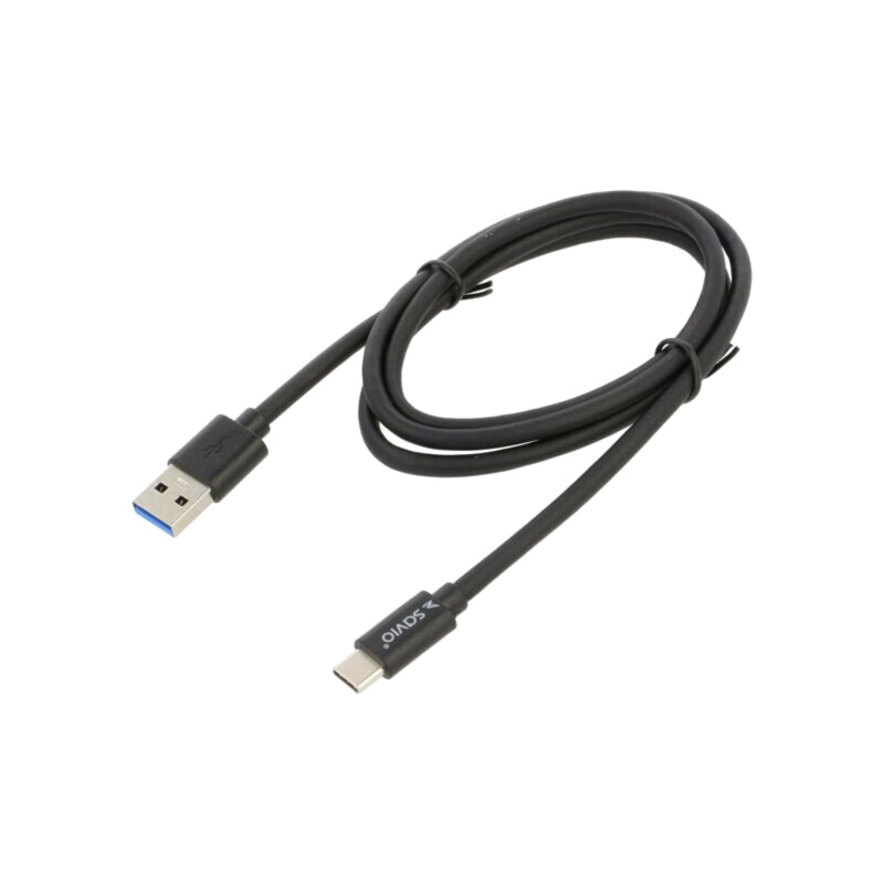 Cablu; USB 3.0,USB 3.1; USB A mufă,USB C mufă; 1m; negru; 5Gbps