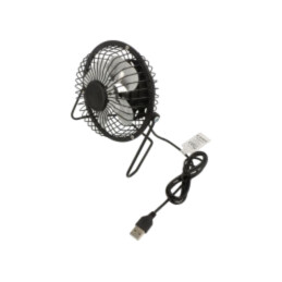 Ventilator; neagră; USB A; 1m