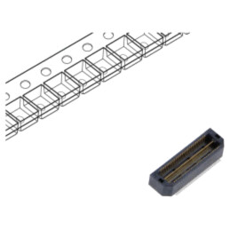 Conector: PCB-PCB; tată; PIN: 60; 0,5mm; QTH; aurit; SMT; soclu; 2A