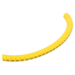 Markere; Marcaj: ; 2,5÷5mm; PVC; galbenă; -30÷60°C; prin orificiu