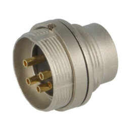 Conector: M16; soclu; tată; lipire; PIN: 4; 5A; 250V; IP68; 0,75mm2