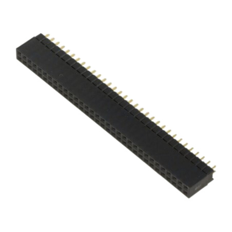 Conector: şiruri pini; soclu; mamă; 2,54mm; PIN: 64; THT; pentru PCB