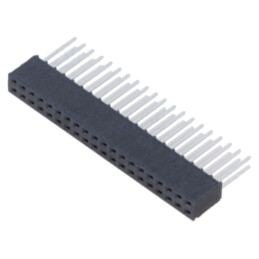 Conector: şiruri pini; mamă; PIN: 40; 2,54mm; cositorit; THT; soclu