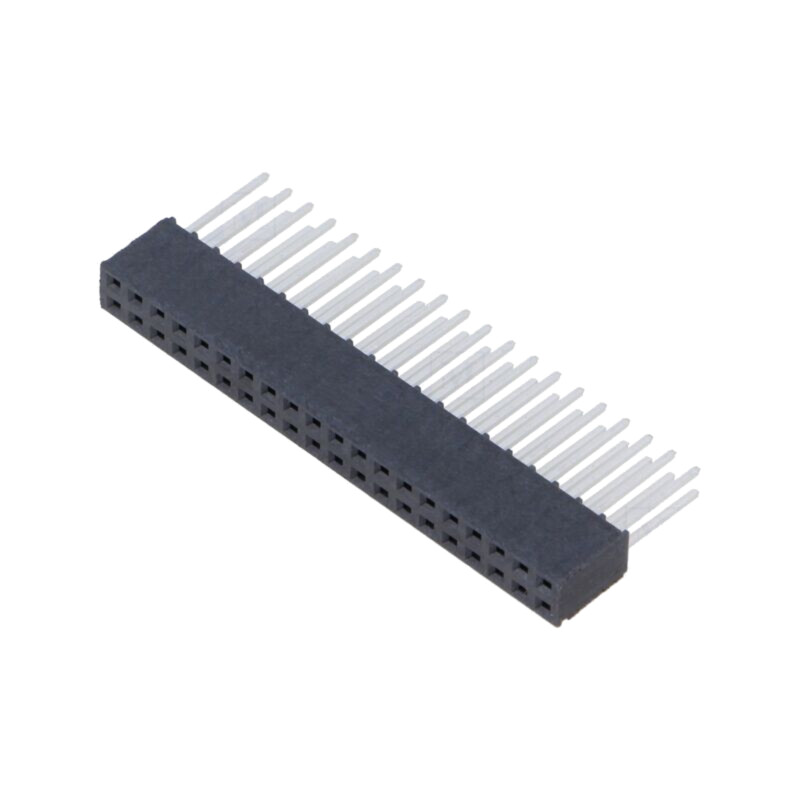 Conector: şiruri pini; mamă; PIN: 40; 2,54mm; cositorit; THT; soclu