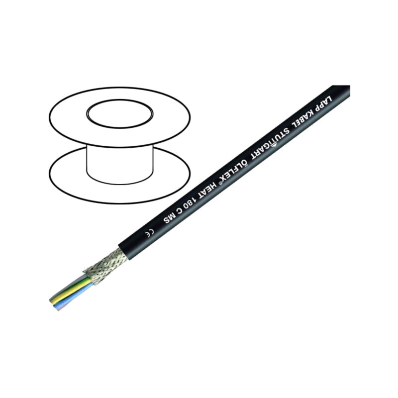 Cablu; ÖLFLEX® HEAT 180 C MS; 2x1mm2; Cu; litat; silicon; negru Cablu; ÖLFLEX® HEAT 180 C MS; 2x1mm2; Cu; litat; silicon; negru