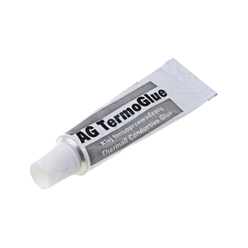 Adeziv termoconductor; albă; Termoglue; 1W/mK; max.200°C; 5÷15min