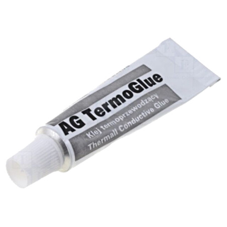 Adeziv termoconductor; albă; Termoglue; 1W/mK; max.200°C; 5÷15min