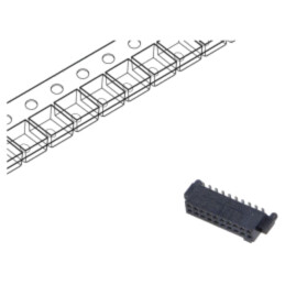 Conector: PCB-PCB; mamă; PIN: 20; 1,27mm; SFM; argintat selectiv