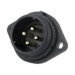 Soclu; SP21; tată; PIN: 4; IP68; 10A; terminal cu şurub; 500V; 1,5mm2