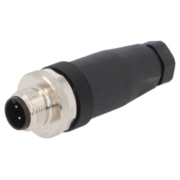 Conector: M12; mufă; PIN: 4; tată; cod A-DeviceNet / CANopen; IP67