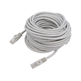 Patch cord; U/UTP; 6; litat; Cu; PVC; gri; 7,5m; 26AWG; Øcablu: 6,2mm
