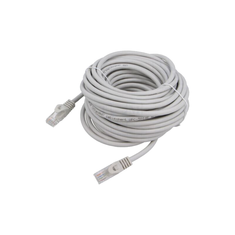 Patch cord; U/UTP; 6; litat; Cu; PVC; gri; 7,5m; 26AWG; Øcablu: 6,2mm Patch cord; U/UTP; 6; litat; Cu; PVC; gri; 7,5m; 26AWG; Øcablu: 6,2mm