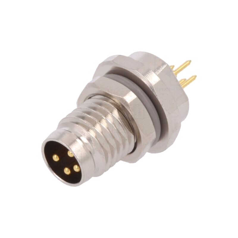 Conector: M8; tată; PIN: 4; neecranaţi; soclu; IP67; 30V; 2,5÷4mm