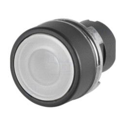 Comutator: acţionat prin apăsare; 22mm; Poz.i stab: 1; albă; IP65