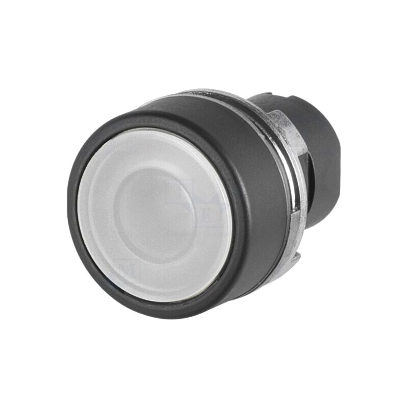 Comutator: acţionat prin apăsare; 22mm; Poz.i stab: 1; albă; IP65
